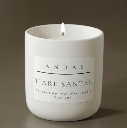 Tiare Santal - 10 oz Signature Candle